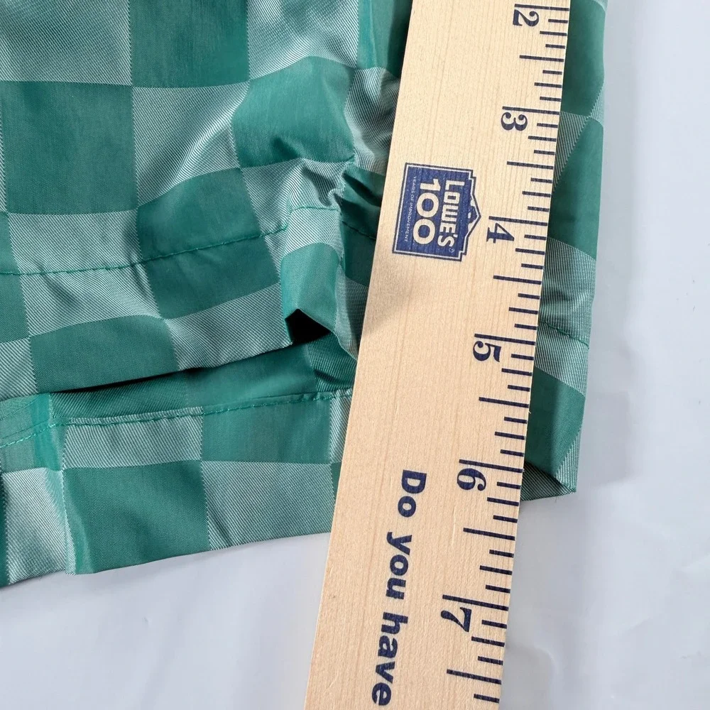 Nike Men's Club Flow Checkered Nylon Shorts Malachite Green‎ Size S FN3098-365